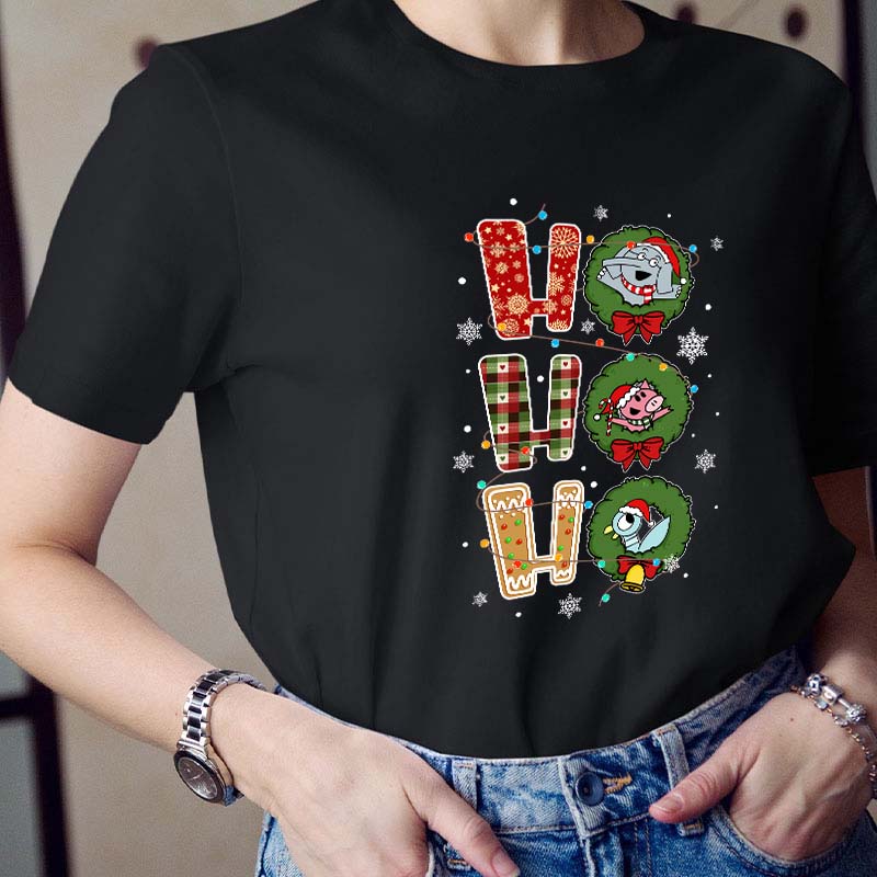 Ho Ho Ho Happy Christmas Teacher T-Shirt