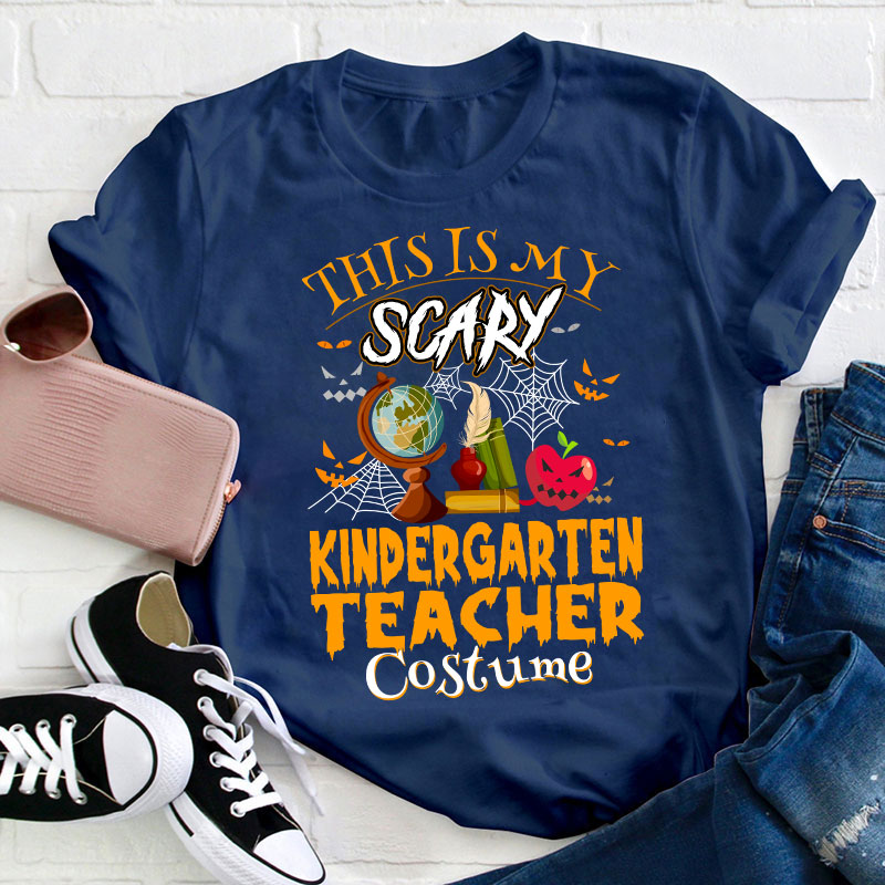 Personalized Grade This Is My Scary Costume Teacher T-Shirt