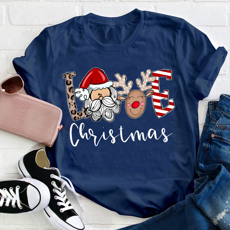 Love Christmas Teacher T-Shirt