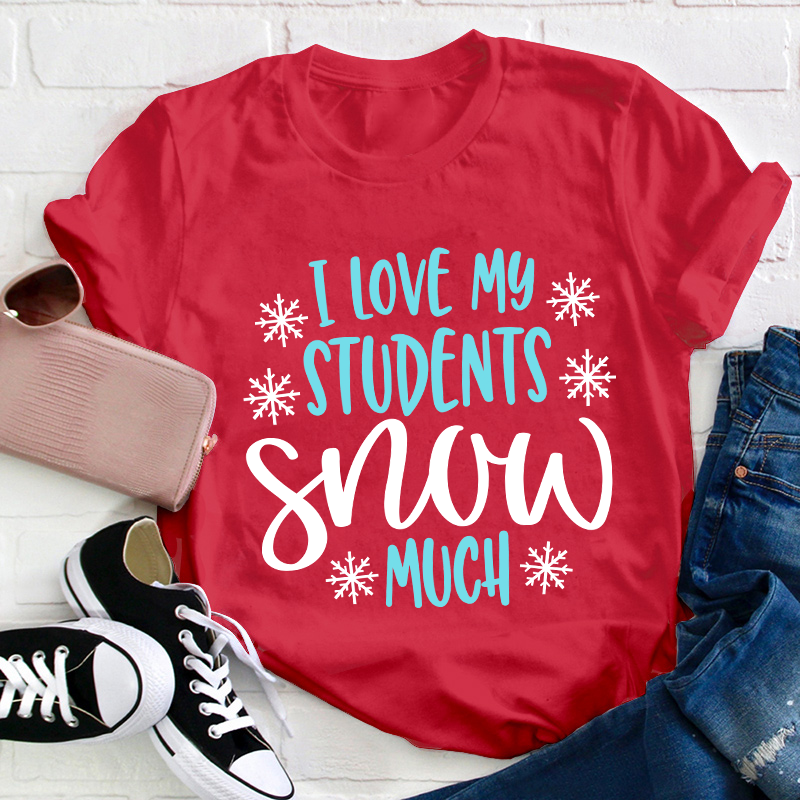 I Love My Students Snow Much Teacher T-Shirt