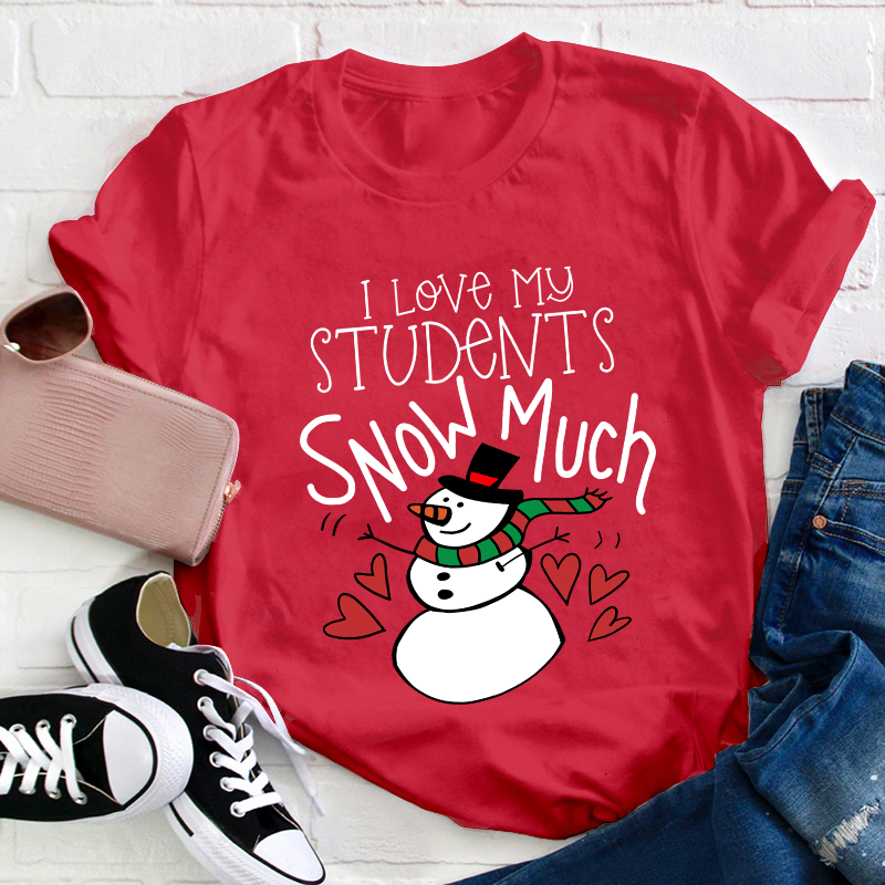 I Love My Students Snow Much Teacher T-Shirt