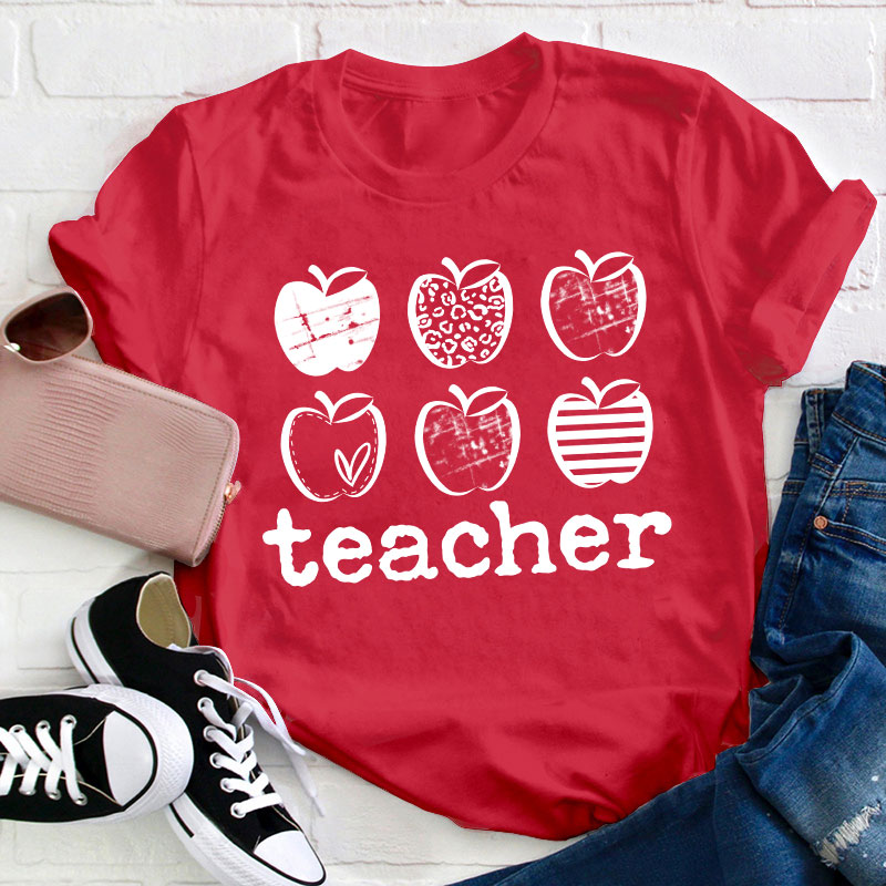 Different Apples Teacher T-Shirt