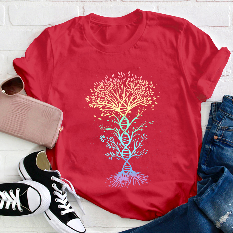 DNA Tree Of Life Teacher T-Shirt