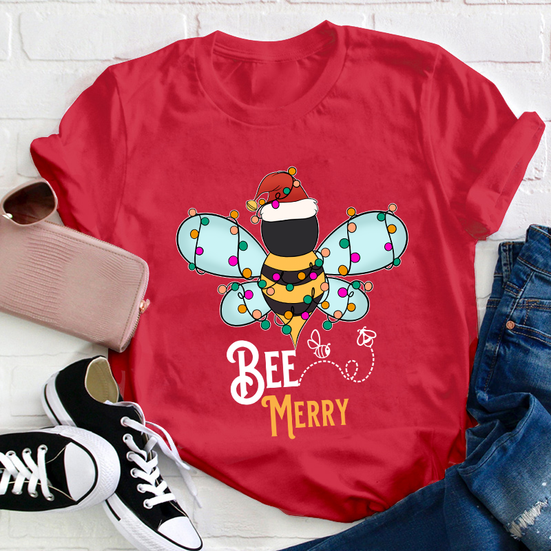 Bee Merry Teacher T-Shirt