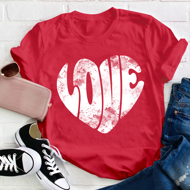Love Heart Teacher T-Shirt