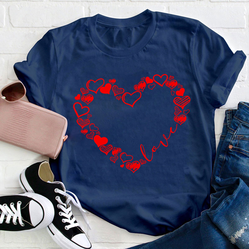 Love Heart Teacher T-Shirt