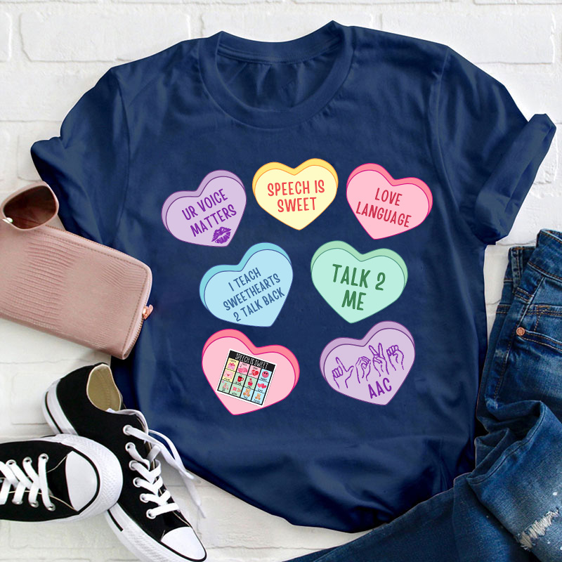 Valentine Speech Therapy Teacher T-Shirt