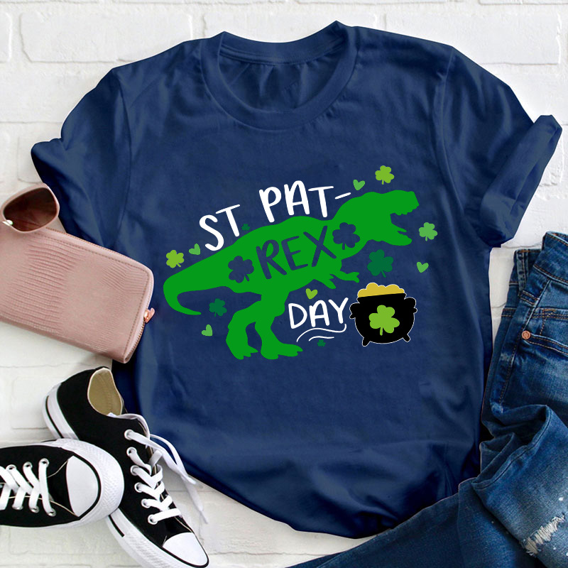 St Pat Rex Day Teacher T-Shirt