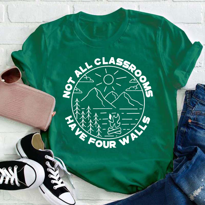Not All Classrooms Have Four Walls Teacher T-Shirt Sale-Teachersgram