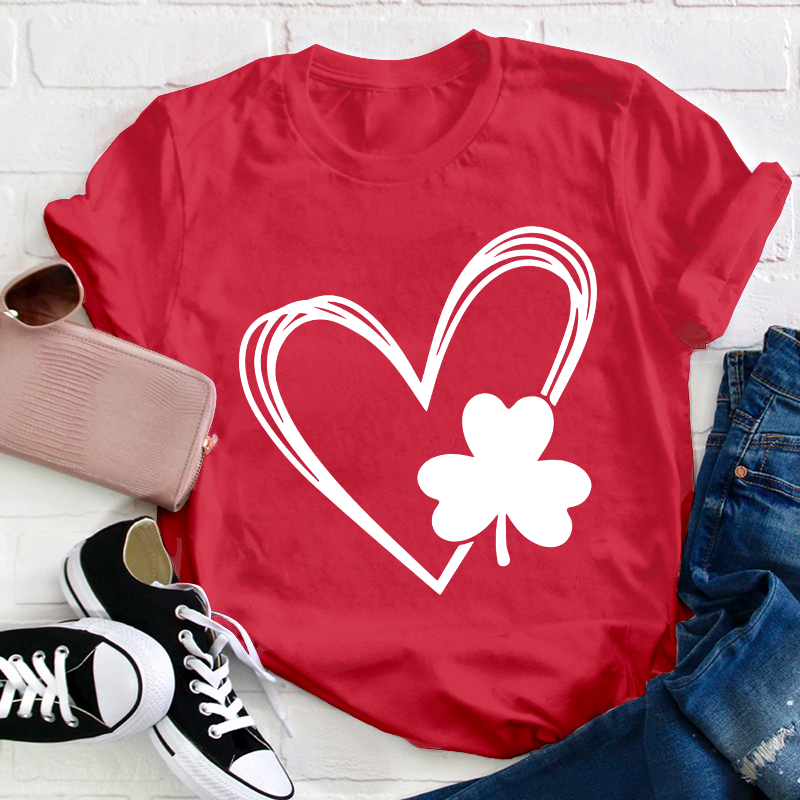 Love Clover Teacher T-Shirt