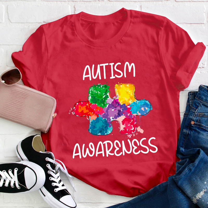 Autism Awareness Teacher T-Shirt