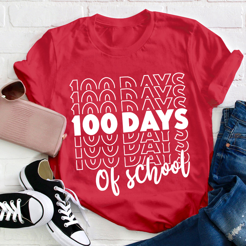 100 Days Of School Teacher T-Shirt
