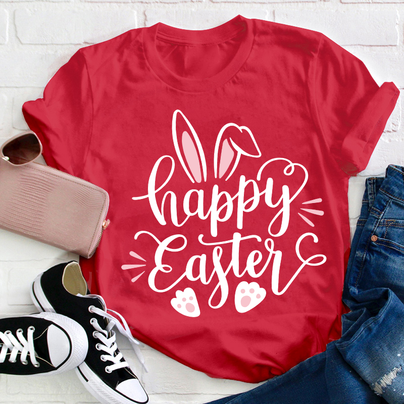 Happy Easter Bunny Teacher T-Shirt