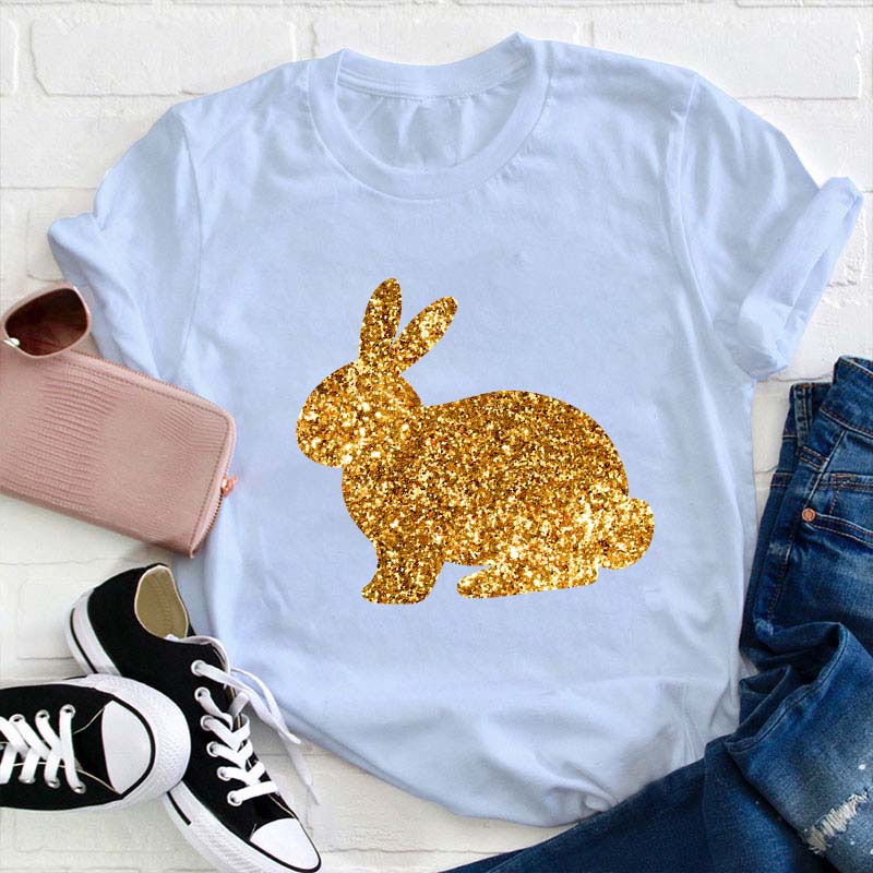Glitter Easter Peeps Teacher T-Shirt