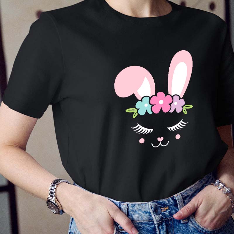 Bunny Face Teacher T-Shirt