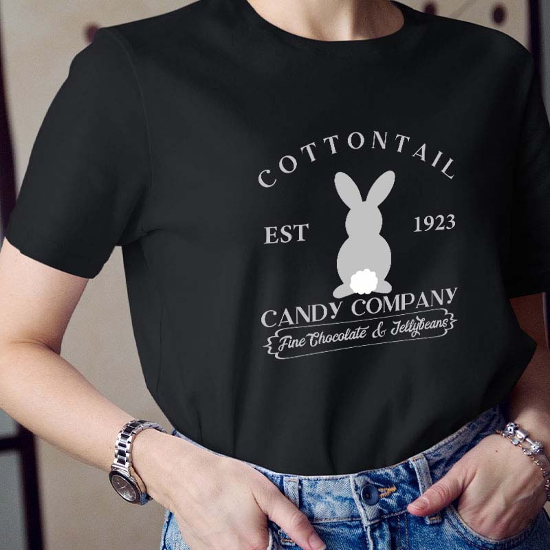 Cottontail Candy Company Easter Teacher T-Shirt