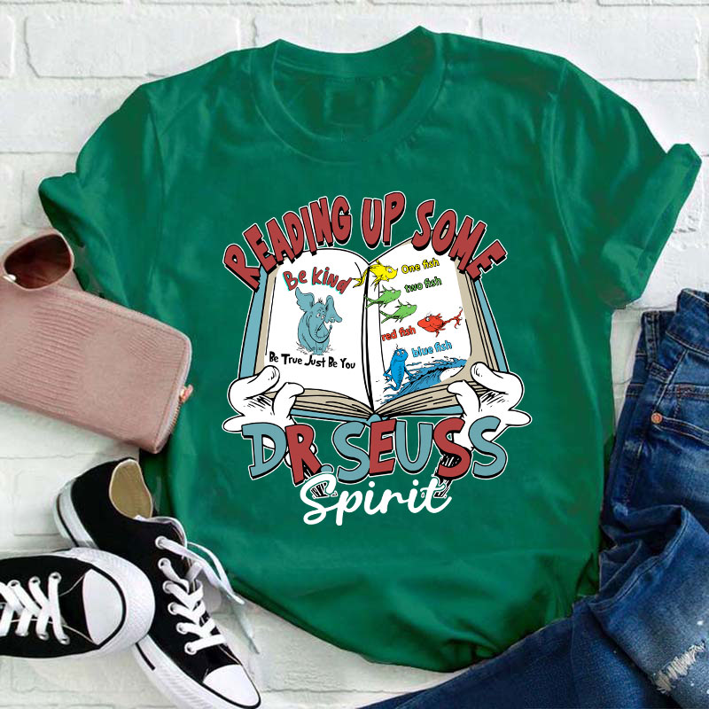 Reading Up Some Spirit Teacher T-Shirt