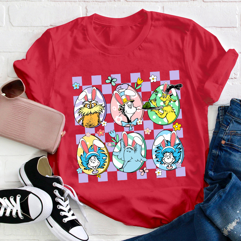 Hanging With My Easter Friends Teacher T-Shirt