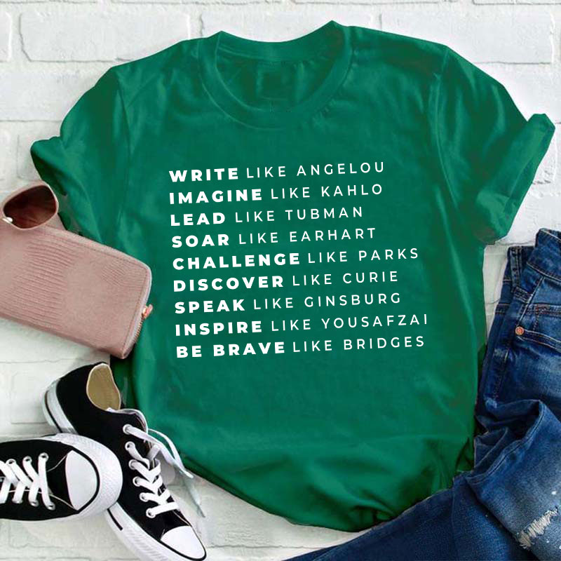 Empowered Women Teacher T-Shirt