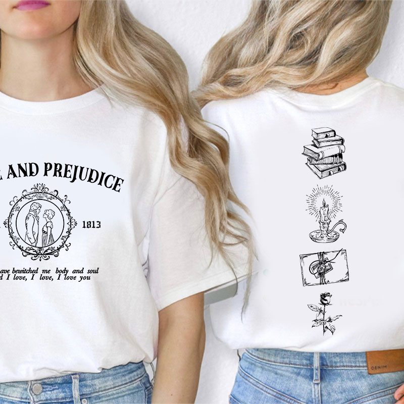 Pride And Prejudice Teacher Two Sided T-Shirt Sale-Teachersgram