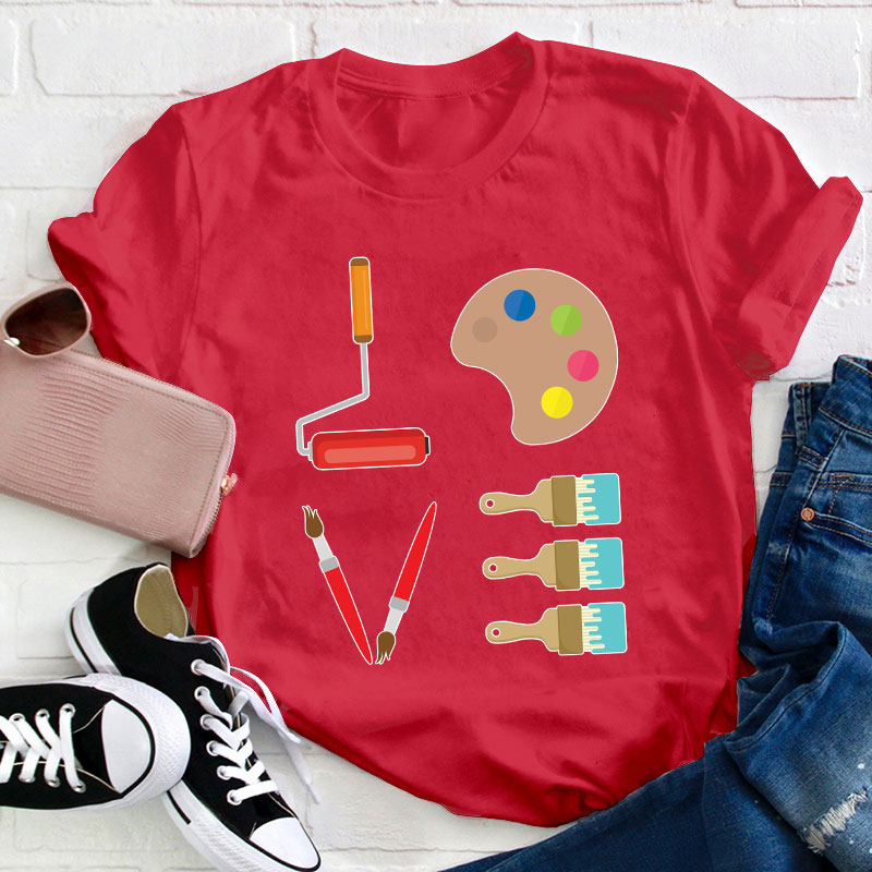 Love Art Teacher T-Shirt