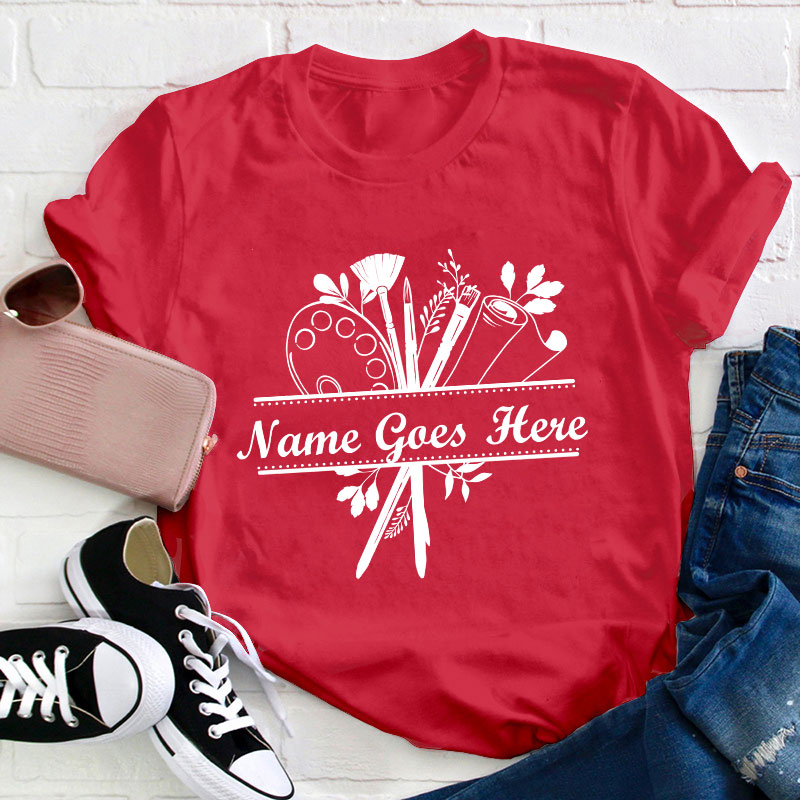Personalized Art Crew Teacher T-Shirt Sale-Teachersgram