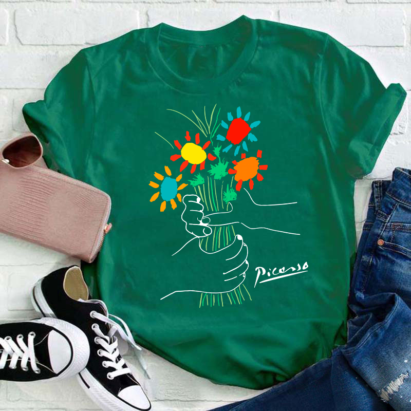 A Bouquet Of Flowers Teacher T-Shirt