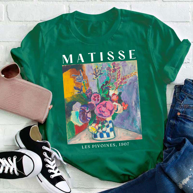 Matisse Les Pivoines 1907 Teacher T-Shirt
