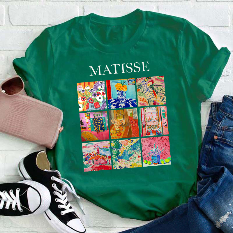 Minimalist Art Design Teacher T-Shirt