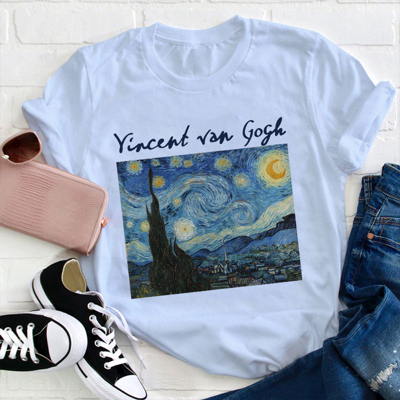 Starry Starry Night Teacher T-Shirt