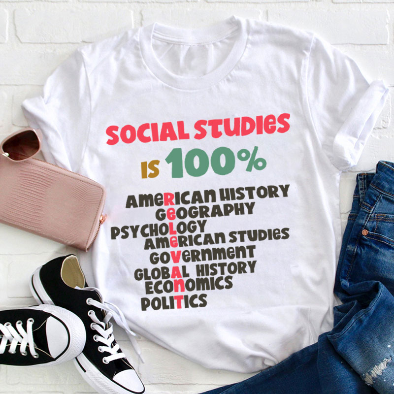 Social Studies Is Relevant Teacher T-Shirt