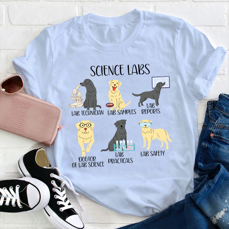 Labrador Retriever Funny Science Teacher T-Shirt