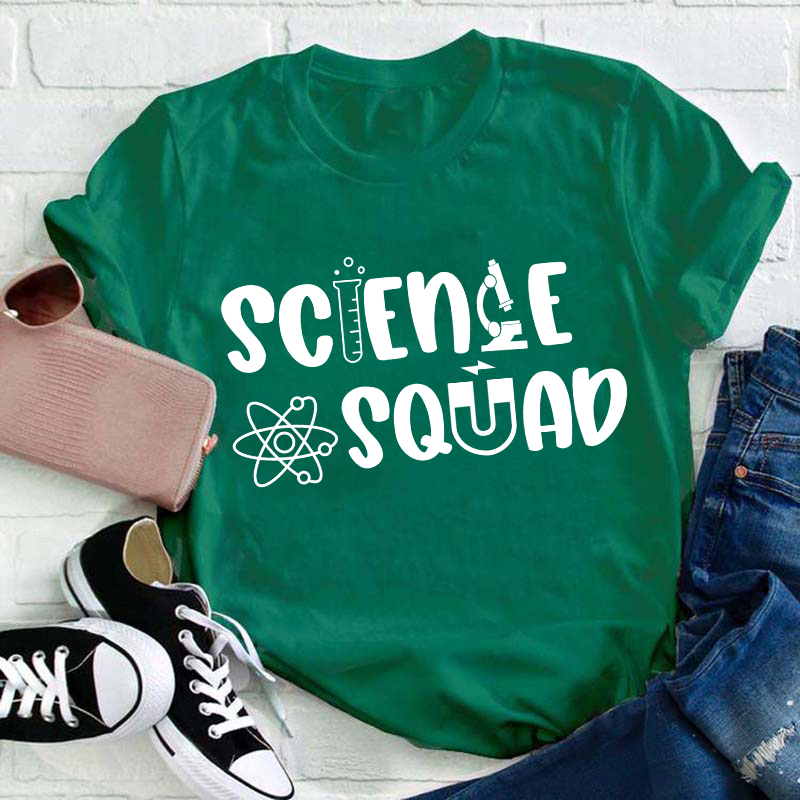 Funny Science Teacher Squad Teacher T-Shirt
