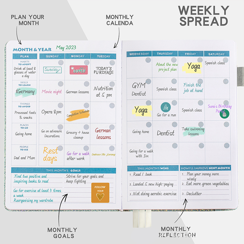 Weekly Planner Strap Notebook