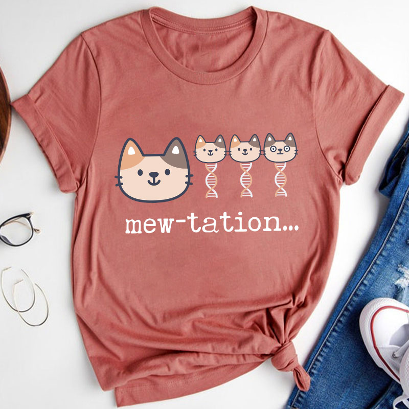 Cat DNA Biochemistry Teacher T-Shirt