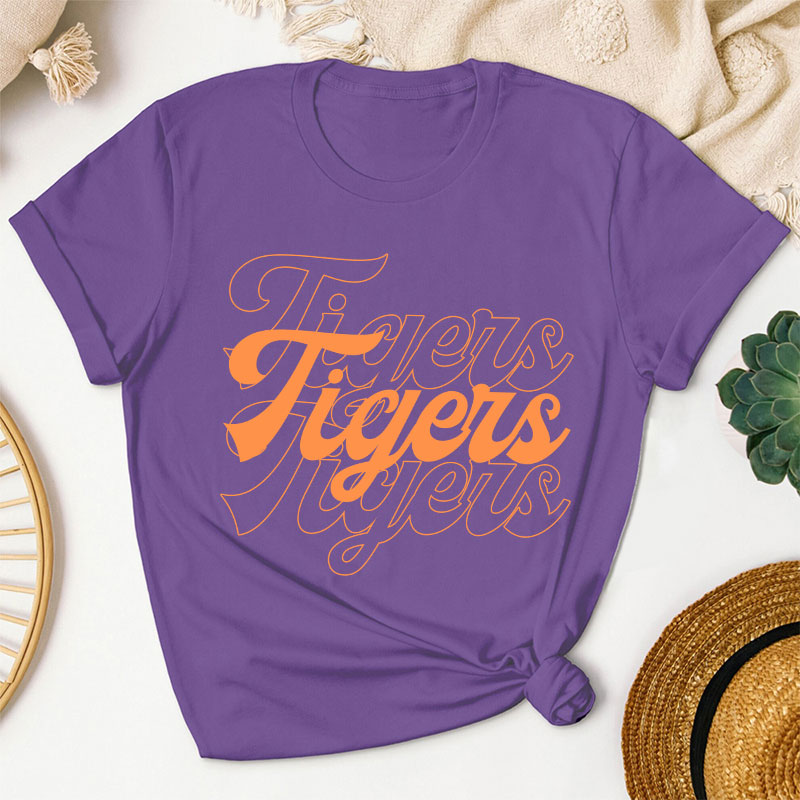Personalized School Mascot Name Teacher T-Shirt