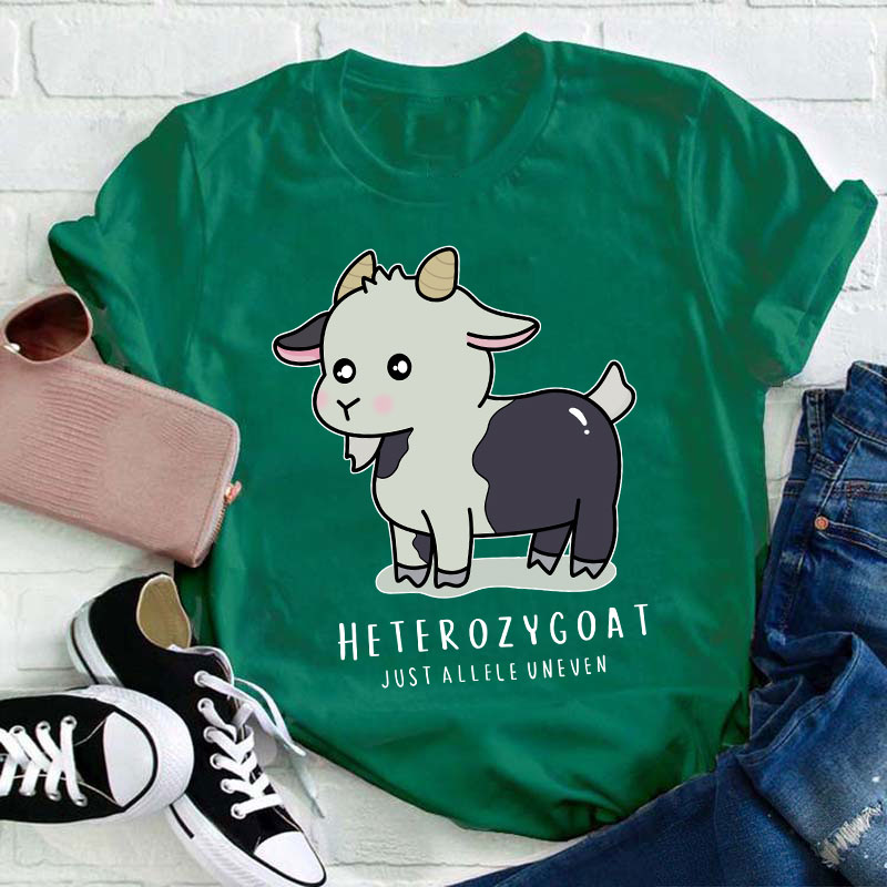 Heterozygoat Just Allele Uneven Teacher T-Shirt
