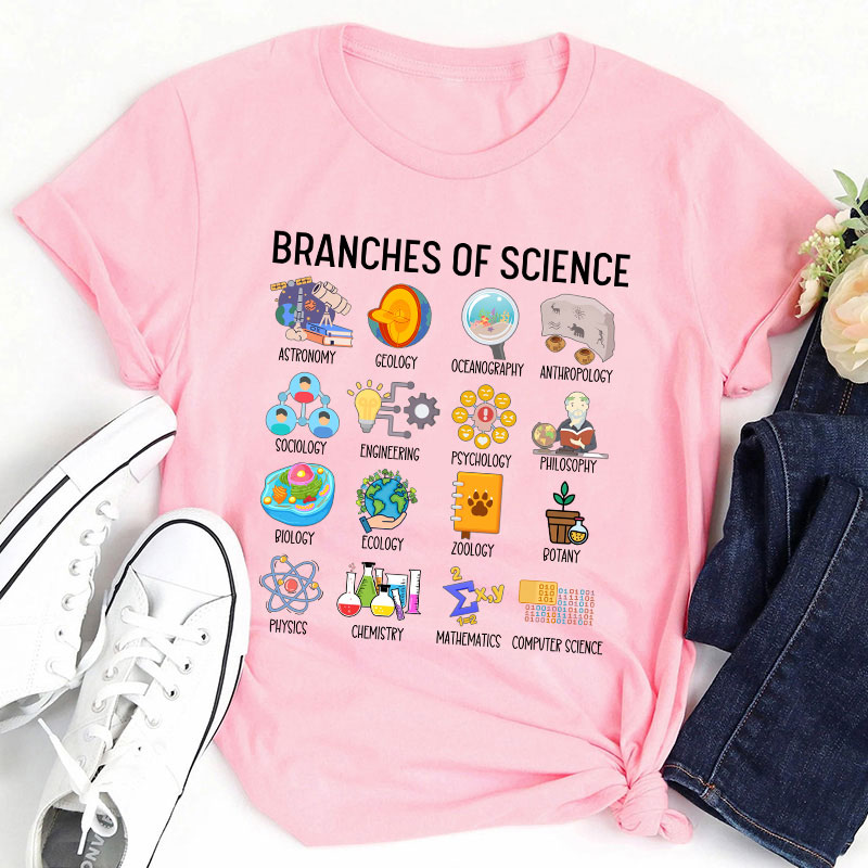 Branches Of Science Teacher T-Shirt
