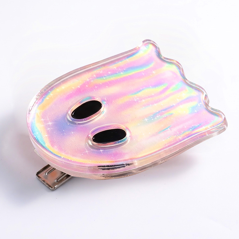 Cute Glitter Hologram Ghost Duckbill Hair Clips