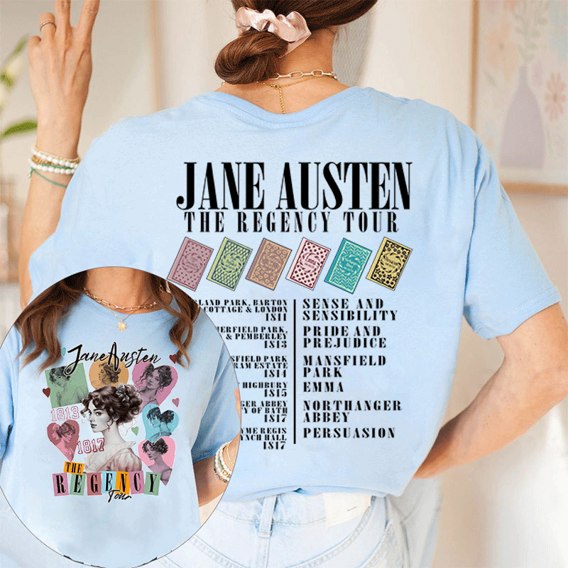 Jane The Regency Tour Teacher Two Sided T-Shirt