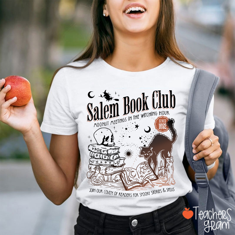 Salem Book Club Halloween Teacher T-Shirt