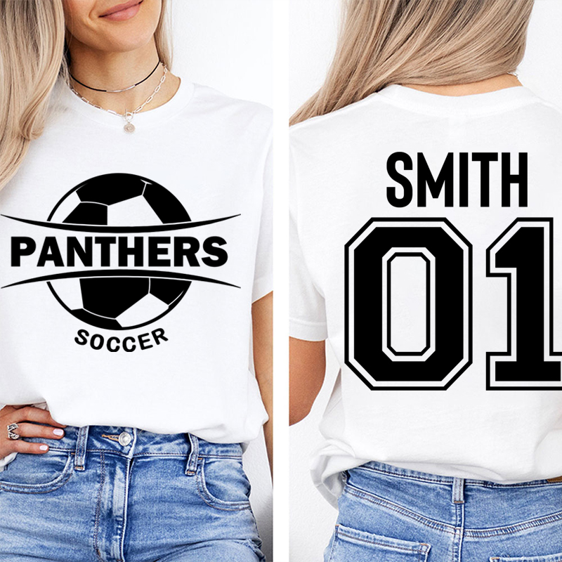 Personalized Team Name And Sport Game Day Teacher Two Sided T-Shirt