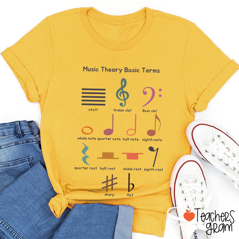 Music Theory Basic Terms Teacher T-Shirt