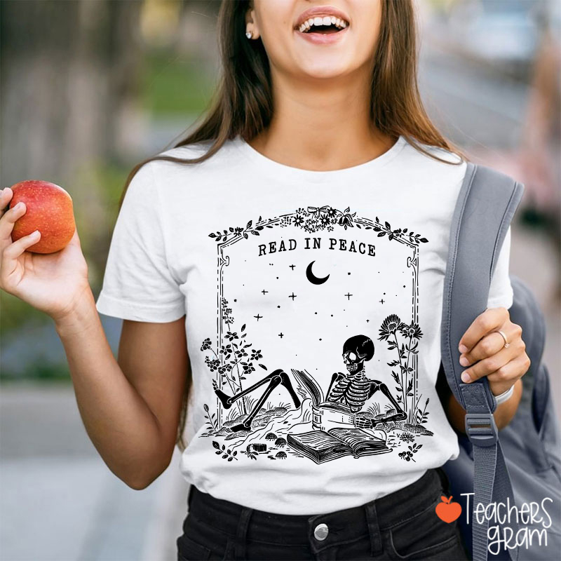 Read In Peace Ghost Teacher T-Shirt