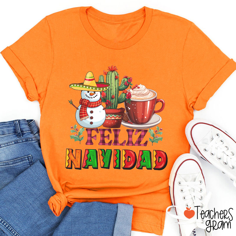 Feliz Navidad Spanish Teacher T-Shirt