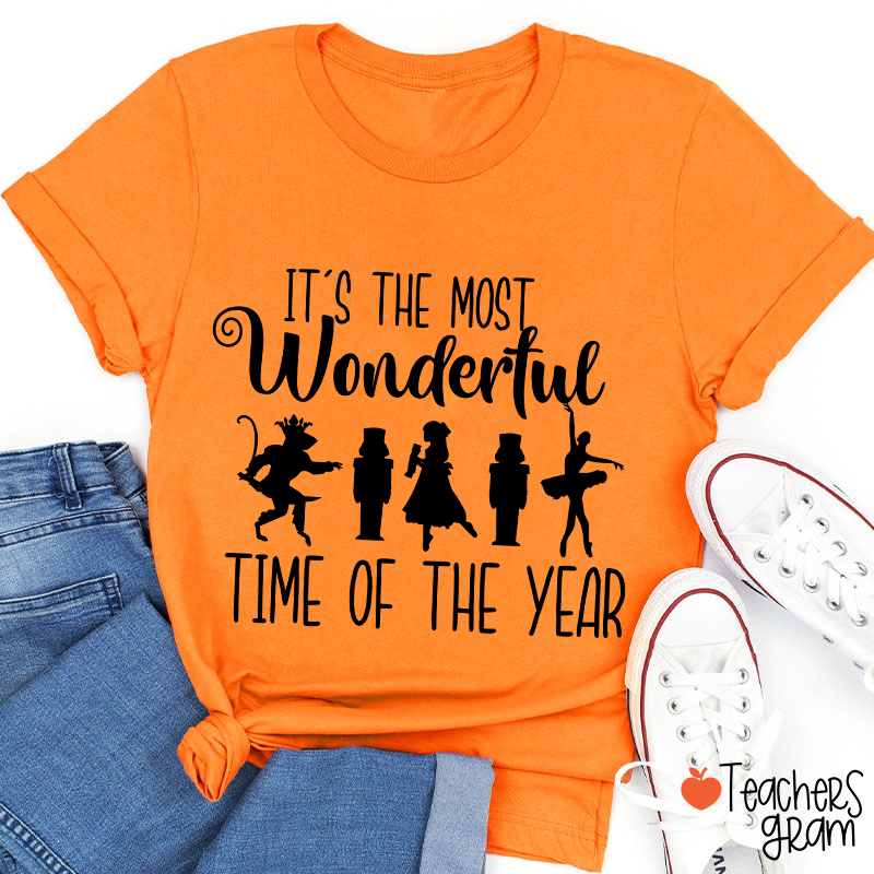 It's The Most Wonderful Time Of The Year Christmas Teacher T-Shirt