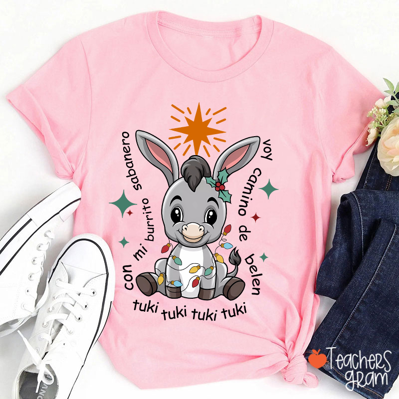 Mi Donkey Mexican Spanish Teacher T-Shirt