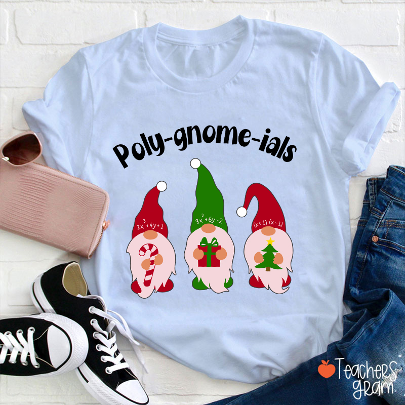 Poly Gnome Ials Math Teacher T-Shirt