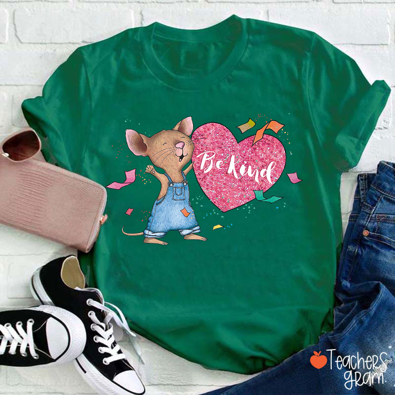 Be Kind Heart Children's Books Valentines Teacher T-Shirt