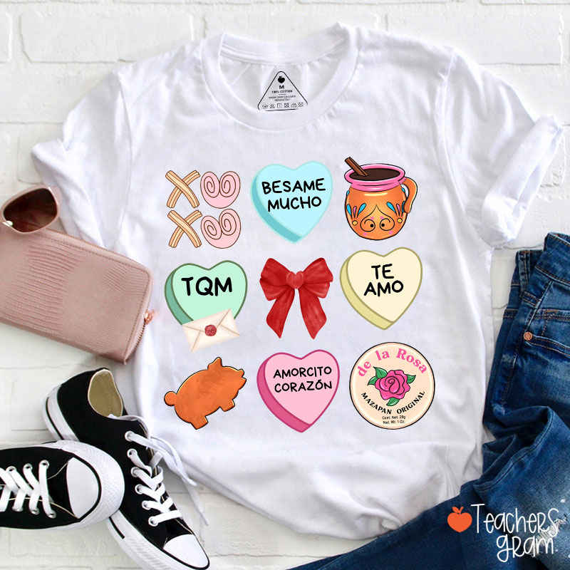 Love Stuff Spanish Teacher T-Shirt